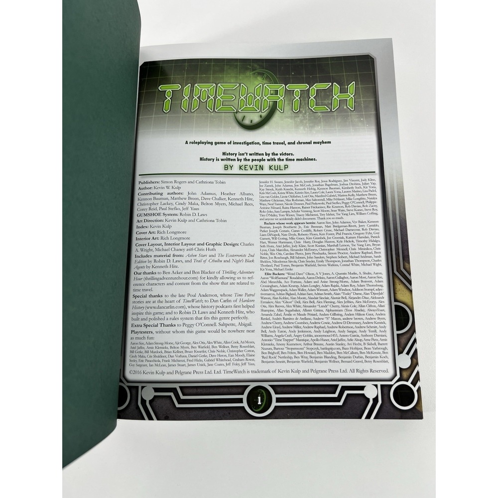 Timewatch Limited Edition Hardcover, Kevin Kulp - Picture 6 of 7